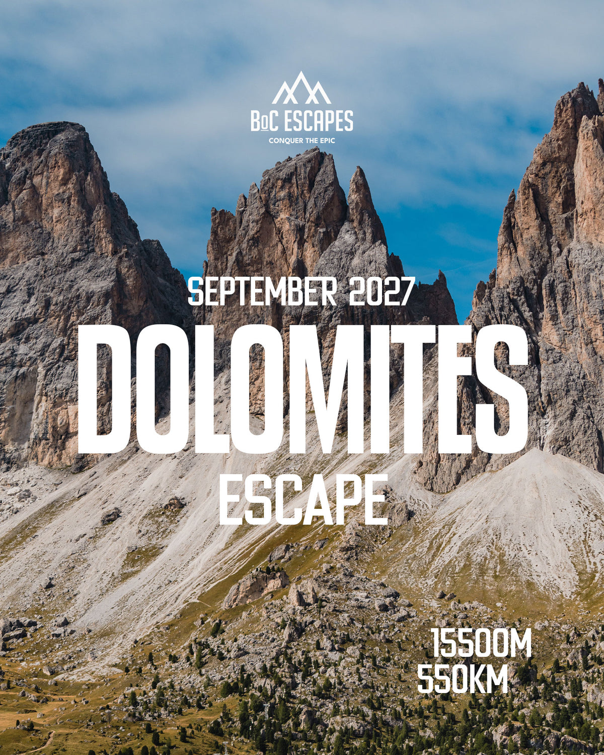 BoC Dolomites Escape 2027